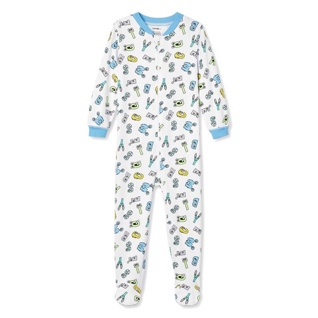 Grenouillère avec pieds George pour petits garçons