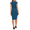 thumbnail image 3 of INSPIRE CHIC Robe Fourreau pour Femme Crayon Travail Sans Manches Professionnelle Bureau Robes L Bleu Lac, 3 of 6