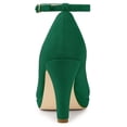 thumbnail image 3 of BLISSFUL STEP Women's Round Toe Stiletto High Heel Ankle Strap Pumps, 3 of 7