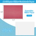 thumbnail image 2 of Uxcell Papier Cartonné Pailleté, 250gsm Papier Scintillant Lot de 10 A4 Rouge Foncé, 2 of 6