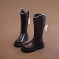 thumbnail image 2 of Boots for Girls Bow Knot Leather Long Barrel Princess Winter Fashion, 2 of 9