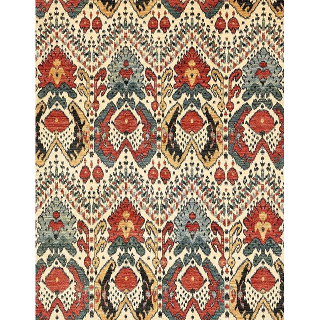 Ahgly Company Tapis d'Intérieur Rectangulaire Abstrait Rouge Brun, 3 Pieds x 5 Pieds