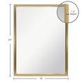 thumbnail image 5 of 18" X 24" Rectangle Wooden Wall Mirror, Gold Finish, 5 of 5