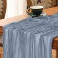 thumbnail image 3 of Boho Gauze Green Wedding Table Runner Fabric Kitchen Dining Holiday Table Decor For Home Party Indoor, 3 of 5