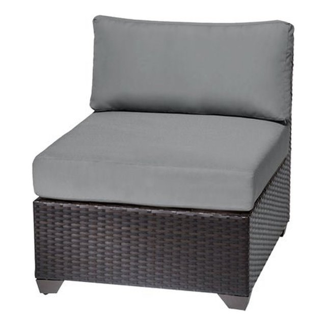 TKC Barbados Armless Patio Chair in Gray