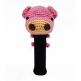 thumbnail image 2 of StitchHead Hand Stitched Yarn Animal Driver/Wood Head Cover - Pig, 2 of 2