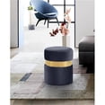 thumbnail image 2 of Meridian Furniture Hailey Contemporary Velvet Ottoman/Stool in Gray, 2 of 8