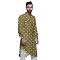thumbnail image 3 of Atasi Kurta Traditionnel en Rayonne Imprimée à Col Mandarin pour Hommes Chemise Décontractée, 3 of 6