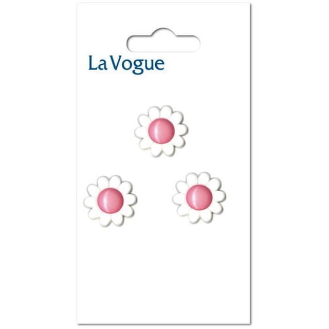 EMBASSY Classic Shank Buttons, 15 mm (5/8 in), 3-Pack, rose
