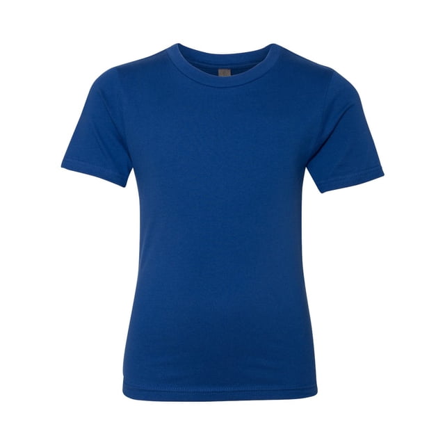 Next Level T-Shirt à Col Rond en Coton pour Jeunes, G, Royal