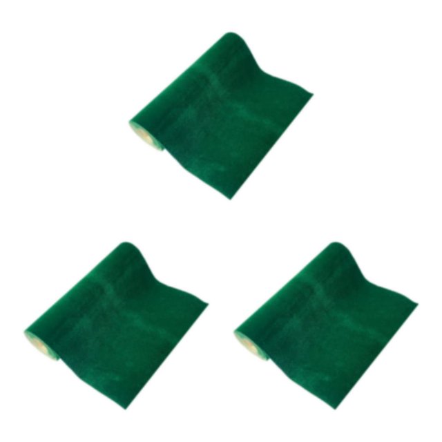 Decodeary Elegant Flannel Fabric Peel Sticker Paper Liner for Costumes Delicate and Charming Green 15.75 Inchx58.27 Inch 3Set