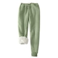 thumbnail image 2 of Pantalon de Jogging en Molleton Chaud Doublé Sherpa pour Femmes, Pantalon de Jogging en Molleton Chaud d'Hiver pour Femmes, Joggers Doublés Sherpa en Molleton, 2 of 3