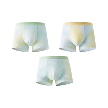 5-14ans 3 Pcs Culottes d'Été pour Garçons Respirantes Confortables Culottes Shorty Imprimées Shorts sous-Vêtements Blancs D