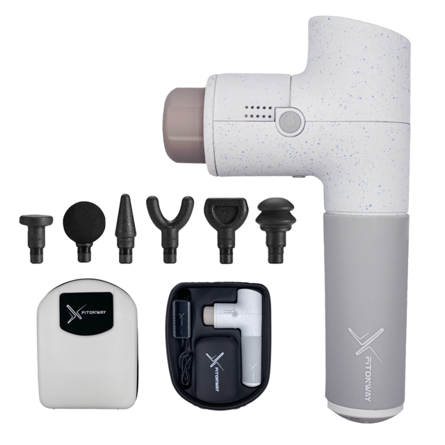 Xfitonway Premium Percussive Therapy Elegant Massage Gun – White