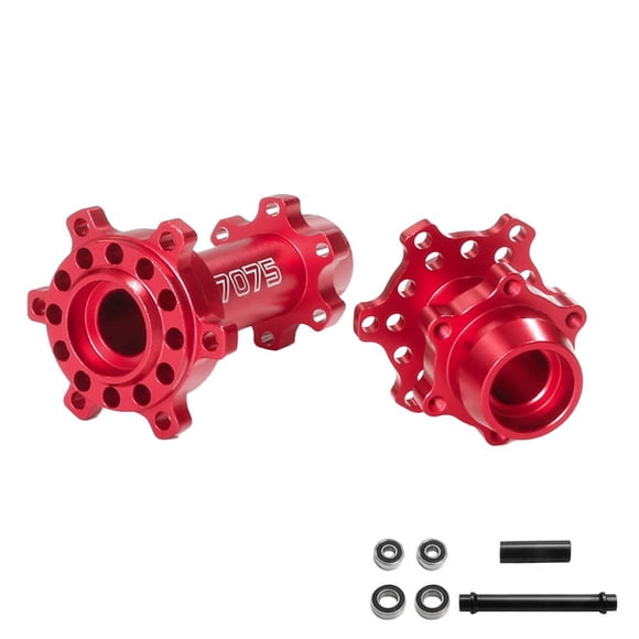 CNKOO Ensemble de Moyeux Hexagonaux en Alliage d'Aluminium pour Roues avant et Arrière pour Moto Losi 1/4 Promoto-MX RTR Durable et Effet de Dissipation de Chaleur