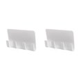 thumbnail image 4 of Decodeary Stick Mobile Phone Holder Charging Rack Shelf Wall Stand Bracket Storage Hook white 2Set, 4 of 6