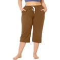 thumbnail image 2 of LUOGENLI Pantalon Décontracté pour Femme Pantalon Décontracté pour Femme Pantalon de Sport Uni Multicolore Pantalon Taille Haute Extensible Pantalon Sept Femmes Pantalon Décontracté Taille Extensible Pantalon Décontracté pour Femme Coupe Régulière Kaki TTTG, 2 of 9