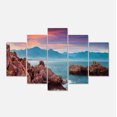 thumbnail image 2 of Sunrise on Barbor Milazzo Panorama - Landscape Print Wall Artwork, 2 of 3