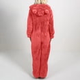 thumbnail image 4 of Babysbule Pantalon Long pour Femmes Dames Combinaison à Capuche à Manches Longues Pyjama Décontracté Hiver Chaud Combinaison de Nuit, 4 of 6