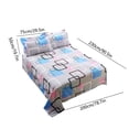 thumbnail image 3 of Apmemiss Plaid Comforter Set Full 3 Pieces Soft Bedding Plaid Comforter Set, Check Simple Geometric Square Pattern Bedding Set, Modern Soft Washed Microfiber Comforter Cover and 2 Pillowcases, 3 of 6