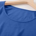 thumbnail image 4 of Yuyuzo Chemises de Nuit pour Femmes à Manches Courtes, Robes de Détente et de Sommeil, Amples, Basiques, Unies, Col Ras du Cou, T-Shirts Confortables, Nuisette, 4 of 6