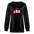 thumbnail image 4 of Meichang Chandails en Molleton à Col Rond pour Femmes, Chandails en Molleton de la Saint-Valentin, Hauts de Vacances, Chandails en Molleton Graphiques Cœur d'Amour, Manches Longues, Cadeaux de la Saint-Valentin, 4 of 4