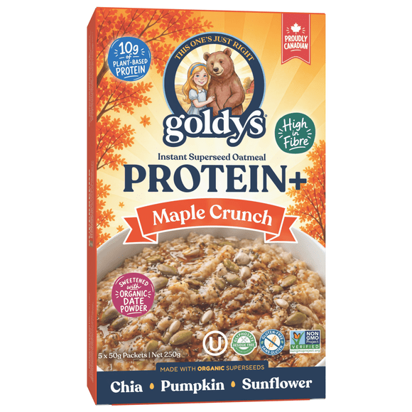Goldy's Maple Crunch Protein + Fibre Instant Oatmeal