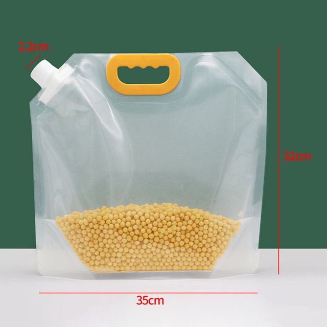 Sac Scellé Anti-Humidité pour Grains, 10 Pcs Sacs de Rangement pour Grains Refermables à Grande Capacité, Sacs à Succion Autoportants Anti-Humidité pour Aliments et Grains pour le Rangement
