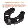 thumbnail image 2 of 7463 Fully Adjustable Gland Nut Wrench Forged Steel Black High Performance Exquisite Workmanship Nut Spanner for Hydraulic Cylinder Repair Maintenance, 2 of 9