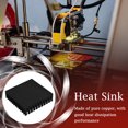 thumbnail image 1 of 3D Printer Extruder Heat Sink MK7 heat sink; extruder MK8 Extruder Copper Heat Radiator 3D Printer Accessory, Black, D type, 1 of 9