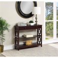 thumbnail image 1 of Pemberly Row Table Console Contemporaine à un Tiroir - Finition Bois Espresso, 1 of 7