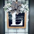 thumbnail image 3 of YAOMOBB Hanging Pendant Farmhouse Front Door Wreath Personalized Welcome Sign, 3 of 6