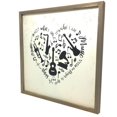 thumbnail image 2 of Instruments de Musique en Forme de Cœur Carrés Décoration Murale en Bois, 2 of 5