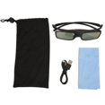 thumbnail image 2 of 3D Active Shutter Glasses, High Light Transmittance 3D Glasses Rechargeable Clear Picture  For 3D Projectors WX60, 2 of 8