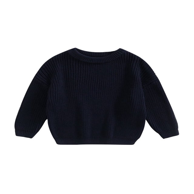 Chandails à Col Bébé Manches Longues Pulls Tricotés Amples