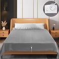 thumbnail image 2 of Grey Electric Heated Blanket, Double Control Warming Mattress Pad With Zoning Temperature, Auto Shutoff And Polyester Material For Bed, Sofa, Winter Use 61.81X83.86X9.84In 4.92Lb, 2 of 8