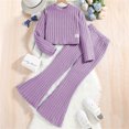 thumbnail image 2 of 2025 s 2 Piece Outfits Outfit Long Sleeve Crop Tops Stuff for S Sweatshirt Ribbed Shirts and Clothes Flared Pants Jogger Pants Clothes for Teen S Crop Tops, 2 of 8