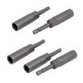 thumbnail image 1 of Unique Bargains Embout de Conducteur Hexagonal Hexagonal Longueur 81mm 7mm Gris 5 Pcs, 1 of 1