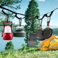 thumbnail image 2 of PENGXIANG 2pcs Hammock Strap Outdoor Camping Tree Hanging Load Bearing Rope (Black), 2 of 9