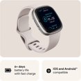 thumbnail image 2 of Refurbished Fitbit FitbitSense2openBoxLunarWhitePlatimum Sense 2st Gen Smartwatch, Lunar White, 2 of 3