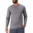 thumbnail image 2 of Hanes Mens Sport FreshIQ Cool DRI Long Sleeve Tee 2-Pack, 2XL, Graphite, 2 of 8