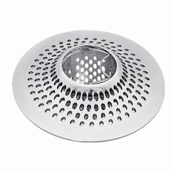 Drain Hair Catcher Tub Drain Protector Strainer, Bathtub Shower Drain Hair Trap/Stopper, Tub Drain Hair Catcher,1 x Drain Hair Catcher,Silver