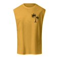 thumbnail image 4 of Ramiter Tank Tops for Men Men Microfiber Light Compression Tank Yellow,3XL, 4 of 4