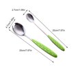 thumbnail image 3 of Oleegame 2PC Tomato Slicer And Lemon Slicer 8 Cutlery Set Fork Spoon Tableware Cutlery Service For 4 Point Stainless Steel Sets High Grade Polishing Cutlery Set (Silver), 3 of 9
