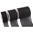 thumbnail image 2 of Joycrosso Burlap Wired Edge Ribbon 2.5 inch x 10 Yards, Black, Ideal for Crafting, Gift Wrapping, Wreath, Christmas Tree, and Rustic Wedding Decorations, 2 of 4