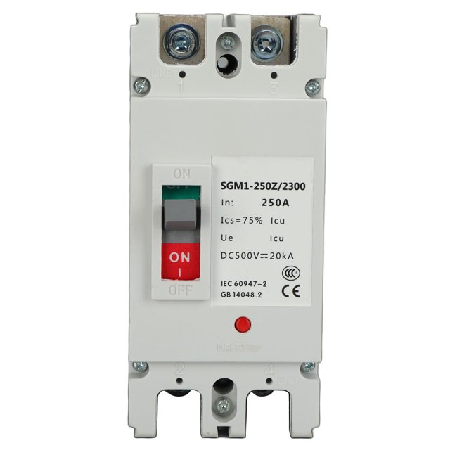 Brise-circuits, Conception Standard MCCB 2P, Capacité de Rupture de 20KA pour Batterie Solaire
