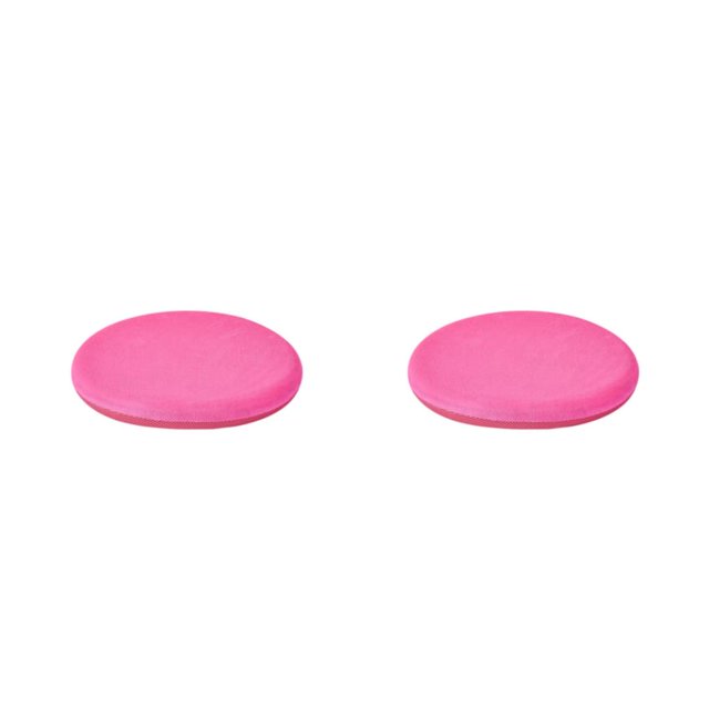 QualitChoice Coussin d'Assise Portable de Remplacement Rond Relaxant Respirant Doux Fauteuil de Bureau Canapé Canapé Tapis Accessoires Rouge Rose 2PCS
