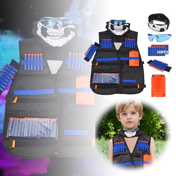 Toy Vest Kit Toy Foam Outdoor Toy Toy Suitable for Boys 8 12 Birthday Christmas Present