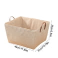 thumbnail image 3 of Birdeem Foldable Laundry Basket,Collapsible Dirty Clothes Hamper with Leather Rope Handle,Stands Independently Large Capacity for Home Bathroom Bedroom,Canvas Storage Basket Space Saving Design, 3 of 9
