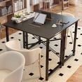 thumbnail image 4 of edx 40 inch Small Computer Writing Desk, Sturdy Workstation Game Table for Adult, Black, 4 of 7